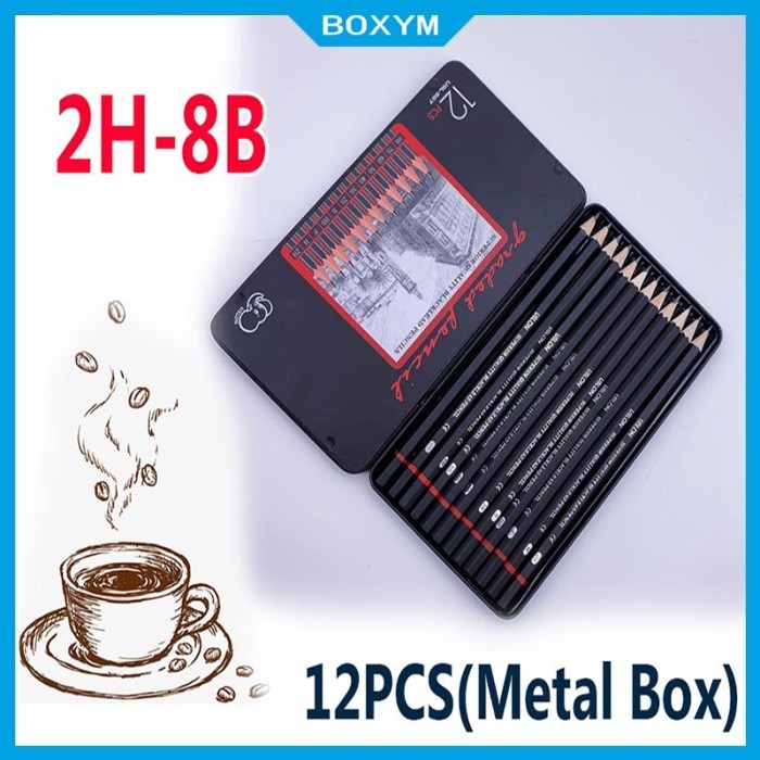

Lengkap Charcoal Pencils Set/Pensil Gambar Sketsa 12 Pcs Set