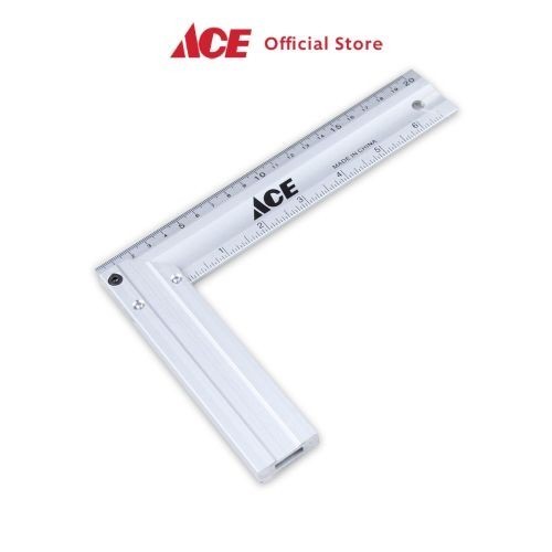 Ace Penggaris Siku Aluminium 20 Cm
