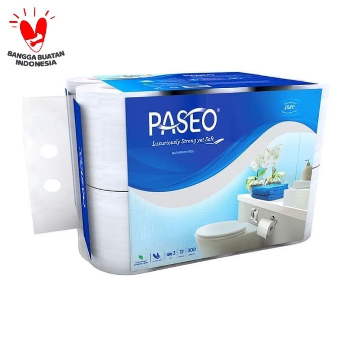 Tissue Paseo Elegant Toilet Roll Tissue Wc 12 Roll