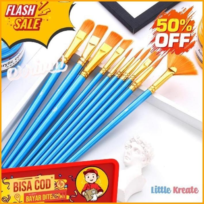 

BRUSH SET - KUAS NYLON - CAT AIR AKRILIK - KUAS GAMBAR LUKIS CAT MINYAK NILON