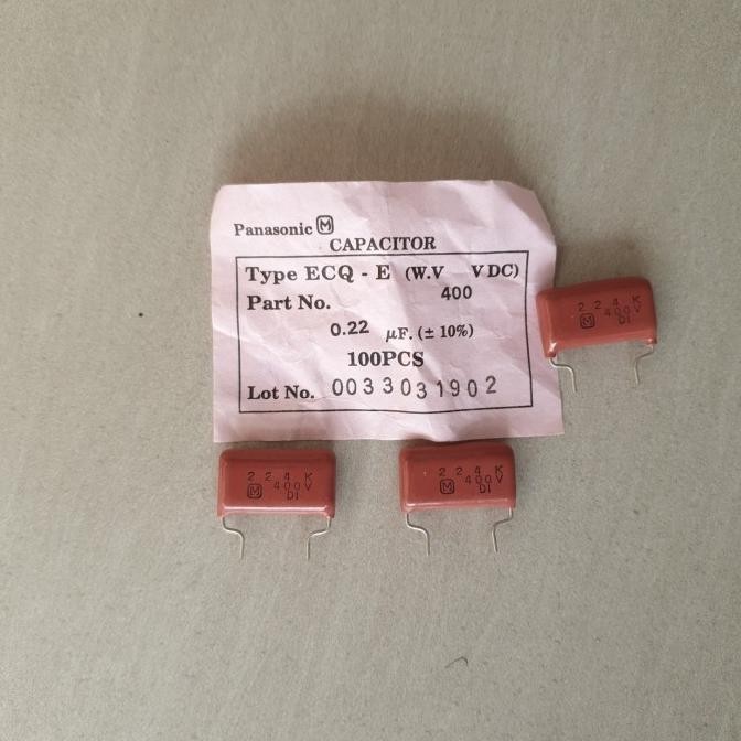 Milar / Mylar kapasitor WF 224 J 400 V