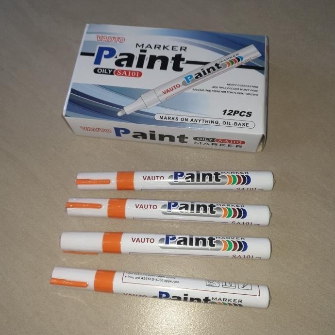 Spidol Toyo Paint untuk Ban Mobil & Motor warna Orange