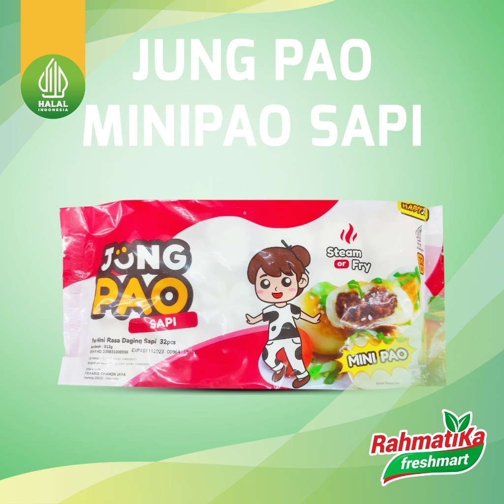 

JUNG PAO Minipao Sapi Isi 32 Pcs