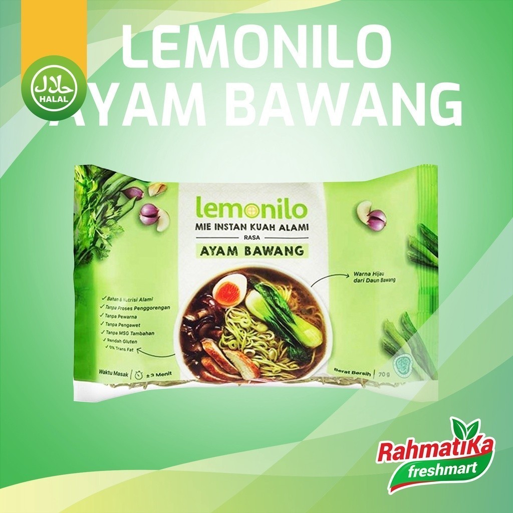 

Lemonilo Rasa Ayam Bawang / Mie Instan 1 pcs