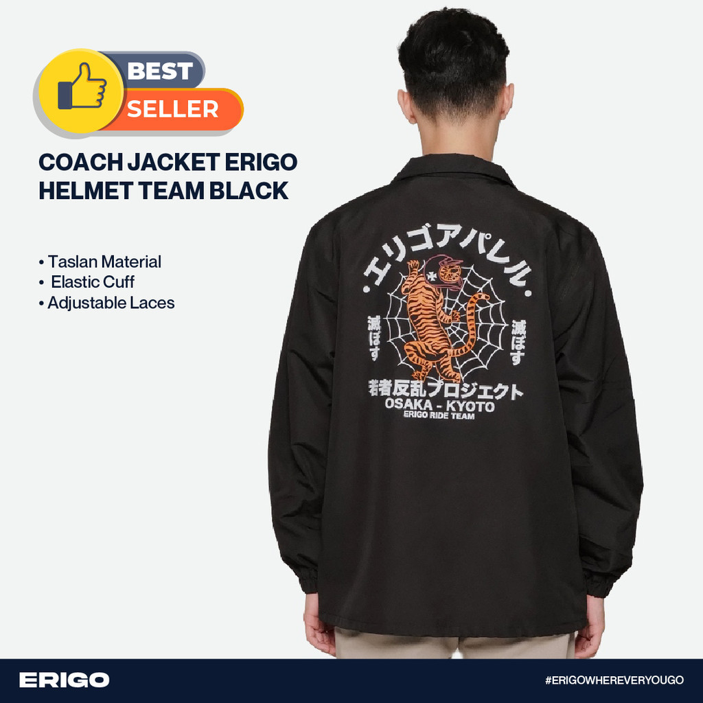 Erigo Coach Jacket Erigo Helmet Team Black Unisex