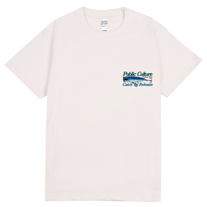 Public Culture - Fishing Tee - Broken White