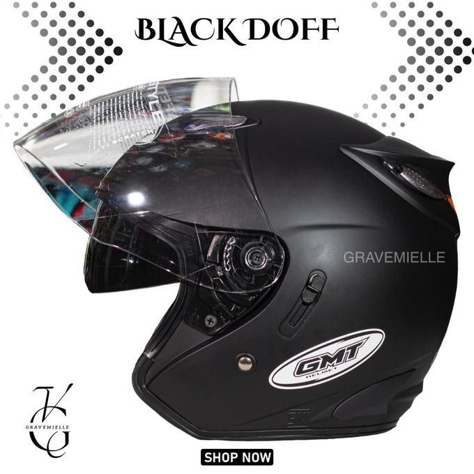 Promo  Helm Gmt No 1 Helm Half Face Gmt Original Double Visor Helm Aikiaashop