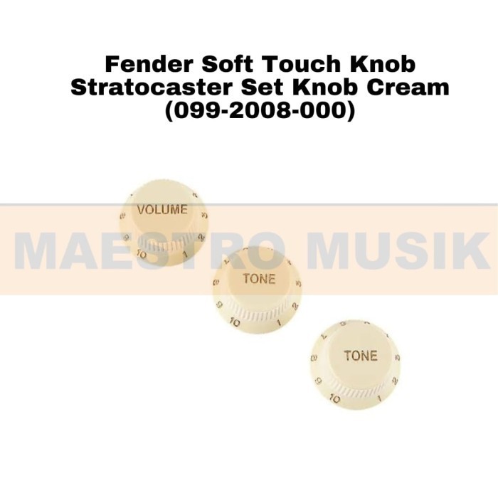 Fender Knob Stratocaster Warna Cream Udh Dapat 3