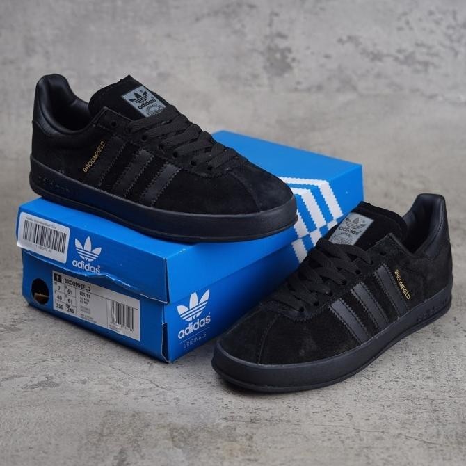 Sepatu Adidas Broomfield All Black Bnib Grade Original Sneakers Pria Garismula