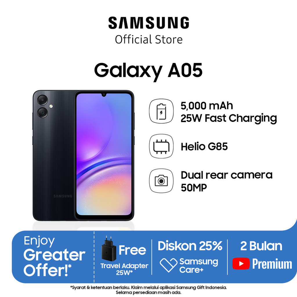 Samsung Galaxy A05 4/64GB - Black