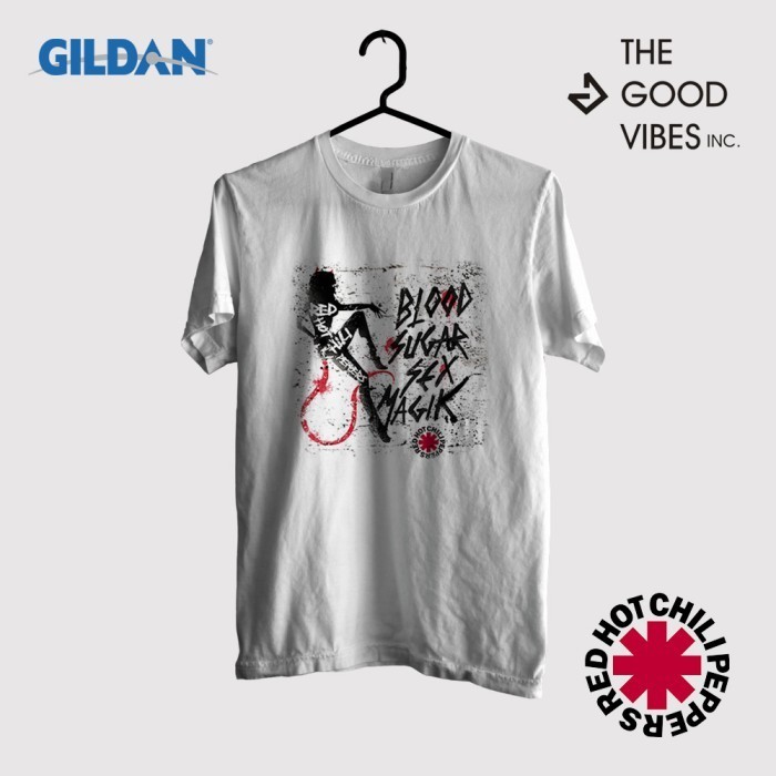 Kaos Band Red Hot Chili Peppers Original Gildan - Blood Sugar