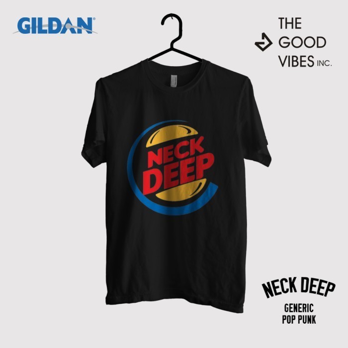 Kaos Band Neck Deep Original Gildan - Burger
