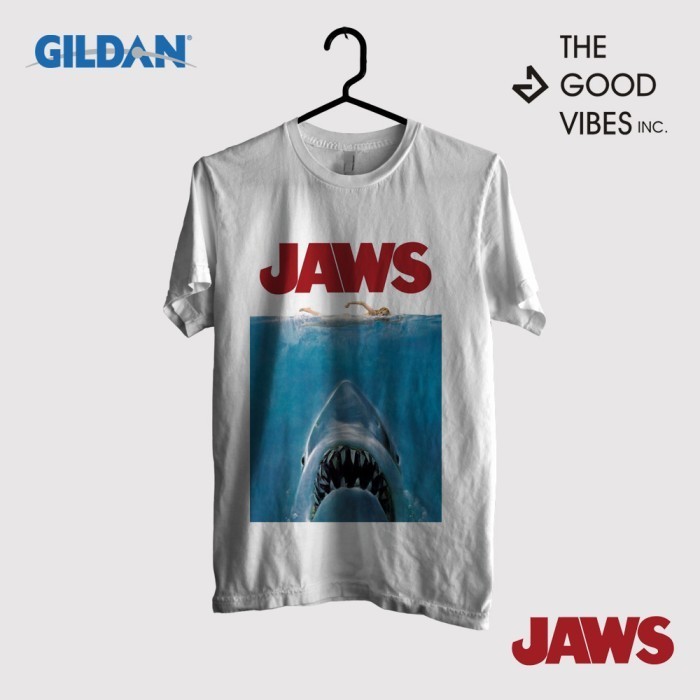 Kaos Merchandise Film Original Gildan - Jaws