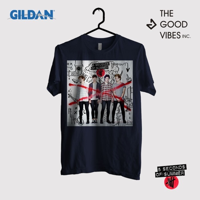 Kaos Band 5 Second Of Summer Original Gildan - Debut Album