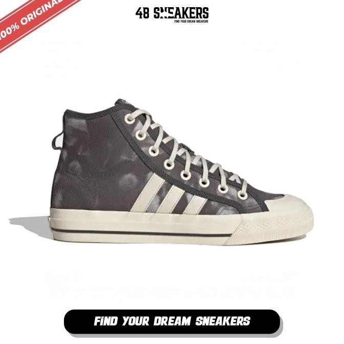 Sepatu Sneakers Adidas Nizza Hi Rf Grey Four (Gx4586) Original Pellikan