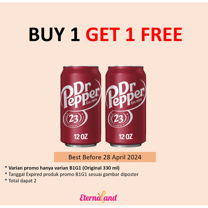 

Orea - Dr Pepper Soft Drink Can - Minuman Soda Import Dr Pepper Usa