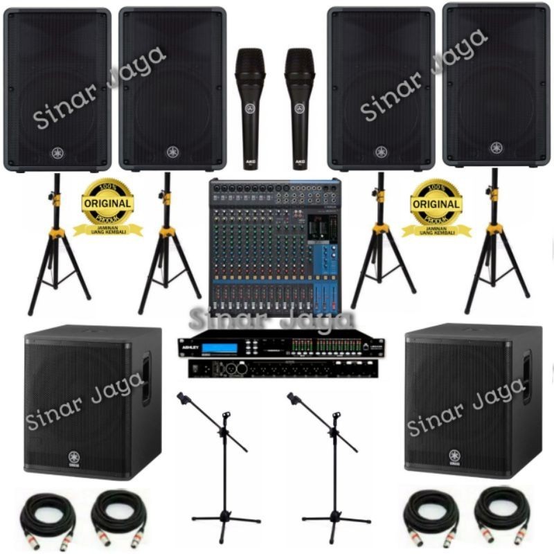 SALE  Paket Sound system 15" Yamaha DBR 15 - Yamaha MG16XU - PSR 118W ORIGINAL