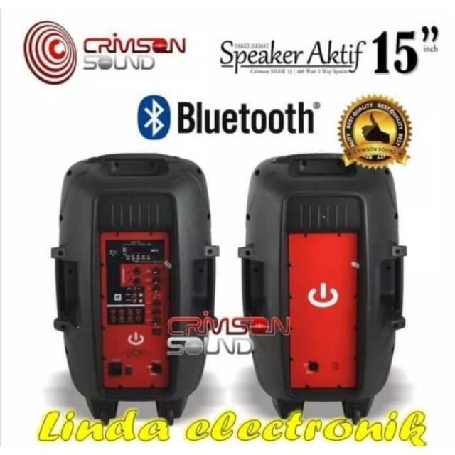 PROMO  SPEAKER AKTIF 15 INCH CRIMSON SHOW 15