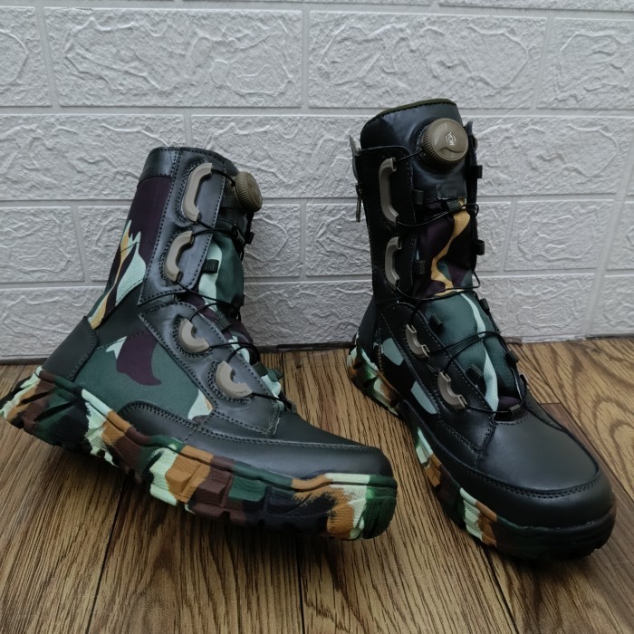 Sepatu PDL Loreng Brimob Tali Putar