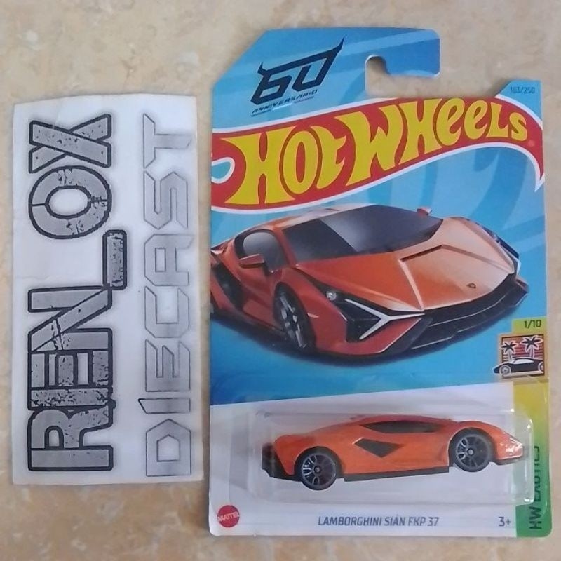 Hot Wheels Lamborghini Sian FKP 37 Oranye Arancio Atlas (2023)