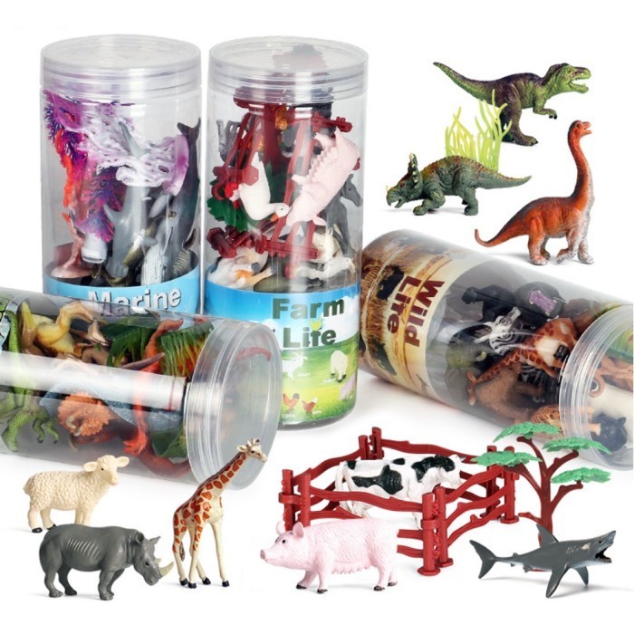 Mainan Edukasi Anak Furine Animal World / Dino Ocean F Animals