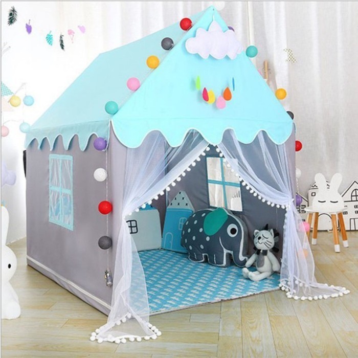 Tenda Bermain Anak / Rumah Istana Anak Free Lampu Led(Selama Stok Ada)