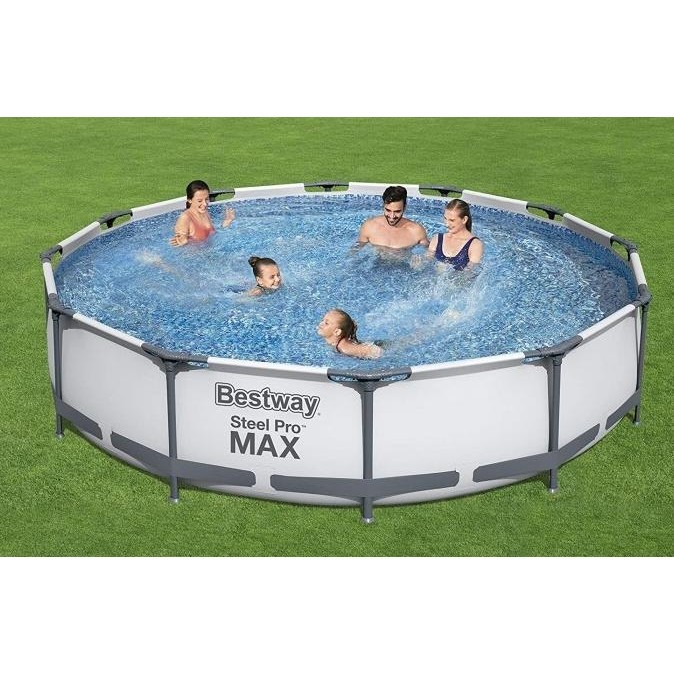 KOLAM RENANG FRAME BESTWAY 366 CM STEEL PRO MAX POOL WITH FILTER 56416