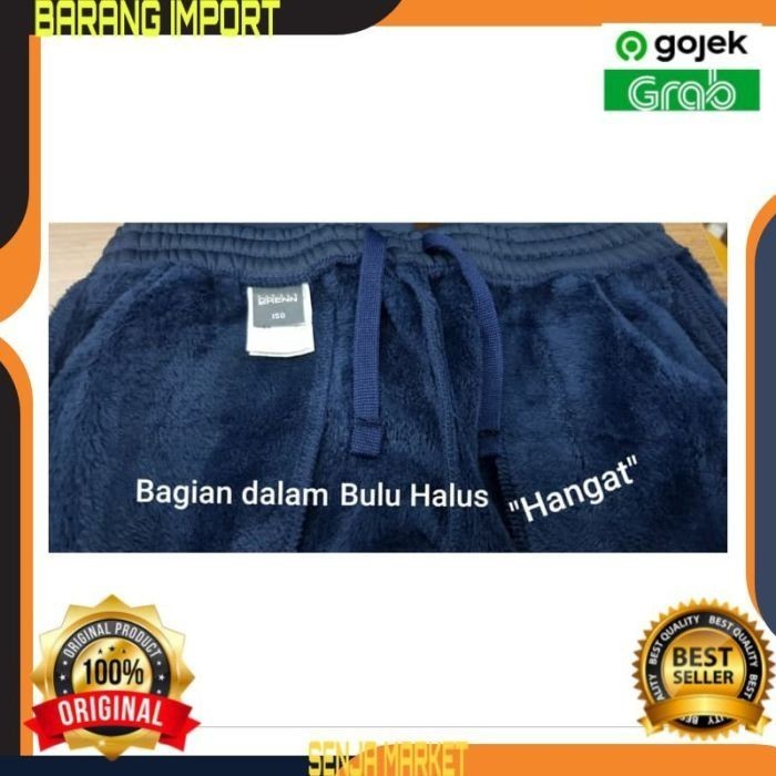 Longjohn Celana Panjang Musim Dingin Winter Tebal Fashion Pria Wanita