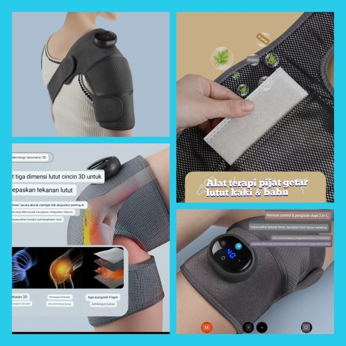 Alat Pijat Getar Terapi Lutut Kaki Bahu Elektrik