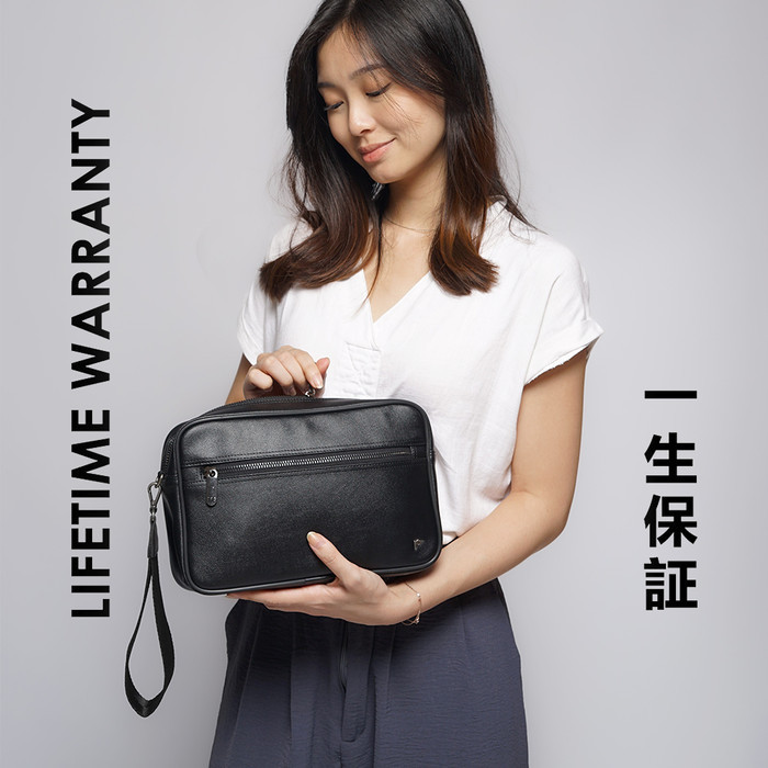 Tfg Pouch Clutch Tas Pria Nobu 216 Black Lifetime Warranty