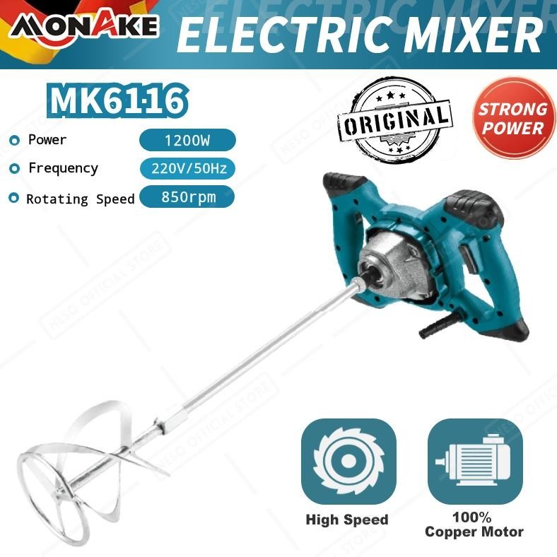 Mesin Pengaduk Cat / Paint Mixer / Electric Mixer Monake Mk6116
