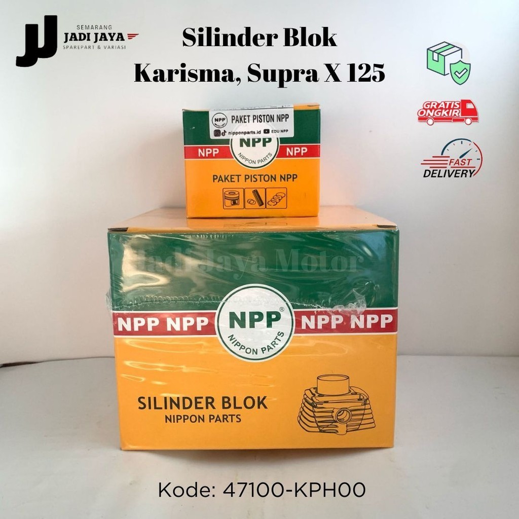 Paket Silinder Blok Karisma, Supra X 125 KPH NPP
