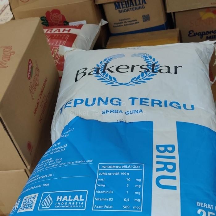 

Tepung Terigu Bakerstar Biru 25Kg Setara Kunci Cake Cookies 002