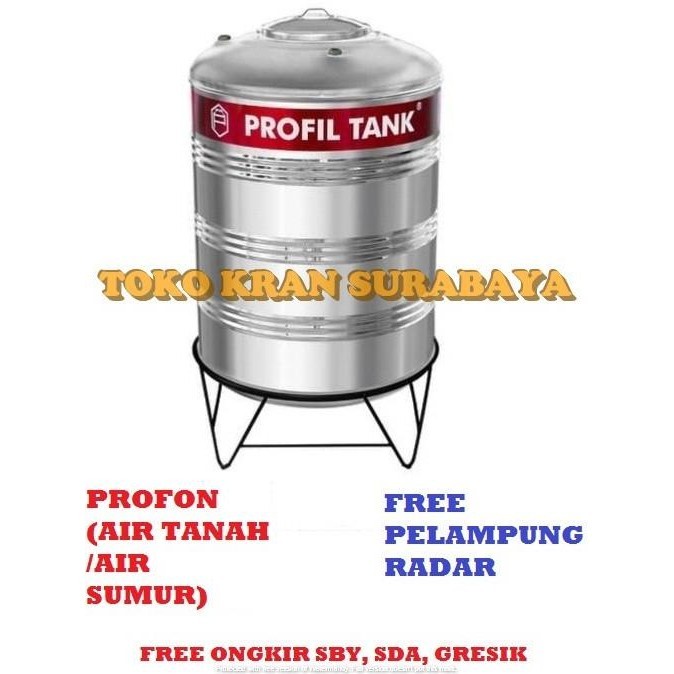 @@@@] Tangki Air / Tandon Toren Stainless Profil Tank tipe PS-1500