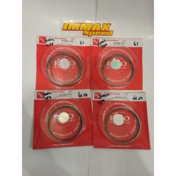 Piston Ring Seher Pir Riko Kawasaki Kaze R Athlete Z125 Ksr Edge Zx130 Zx-130 Atlit Blitz 110 125