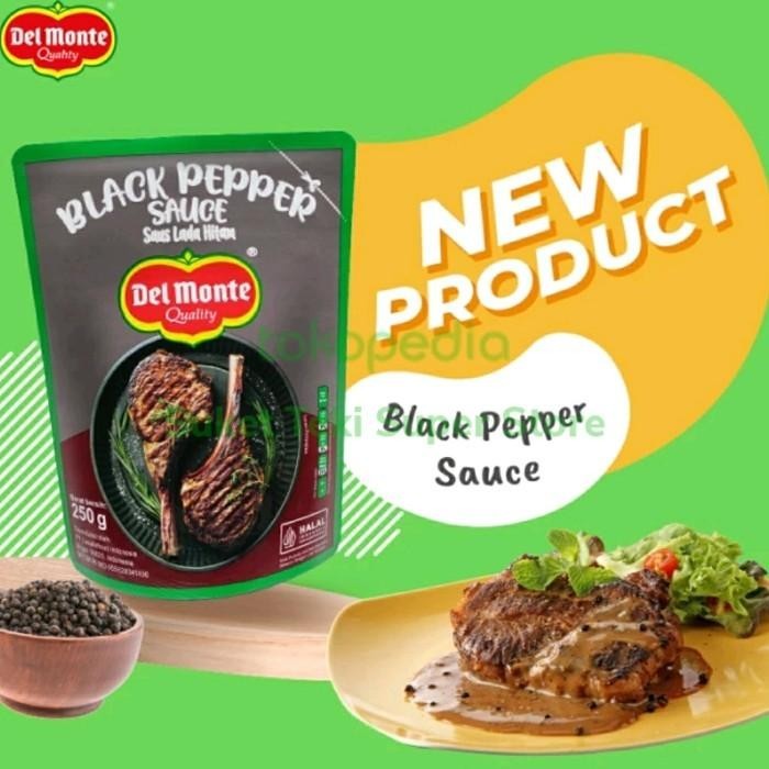 

Delmonte Blackpepper Sauce 250Gr Saus Lada Hitam Refill 098