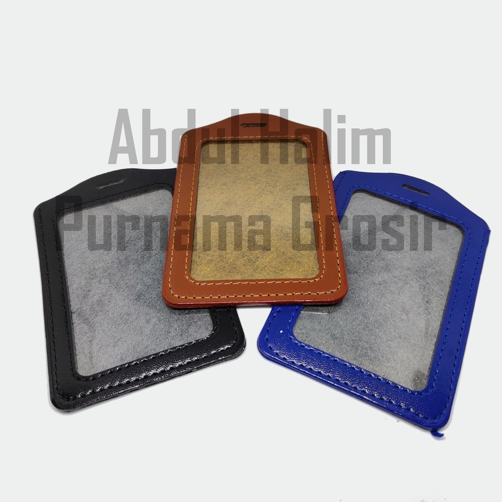 

Name Tag Holder Tempat ID Card Bahan Kulit