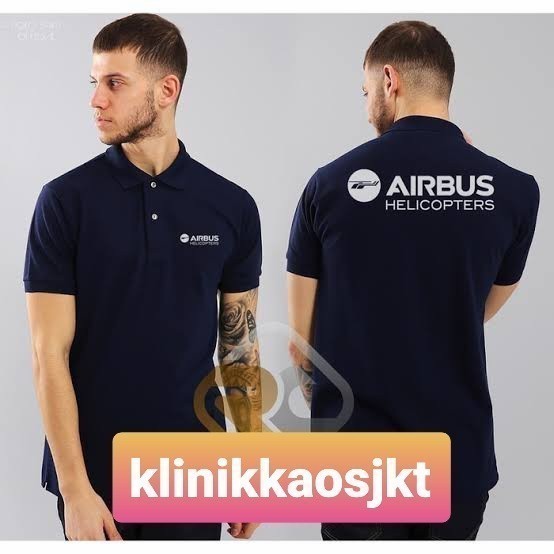 Free Ongkir BAJU KAOS POLO AIRBUS HELICOPTER POLO SHIRT AIRBUS HELICOPTER - S Promo