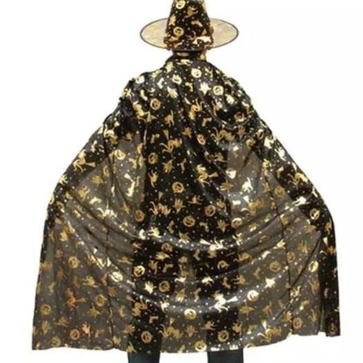 Jubah Yihir Baju Harry Potter Hogwarts Halloween Nenek Sihir Sulap