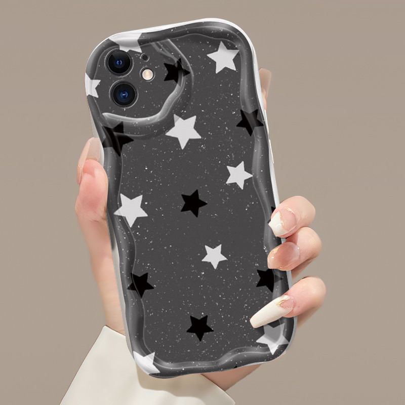Casing Hp iPhone 11 Pro Max 12 Pro Max Case HP pelindung ponsel  Casing gelombang tekstur Kesing pol