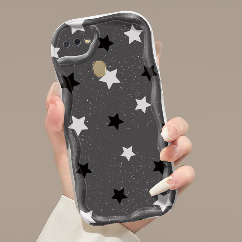 Casing Hp OPPO A7 A5s A12 A12s A11K Case HP pelindung ponsel  Casing gelombang tekstur Kesing pola K