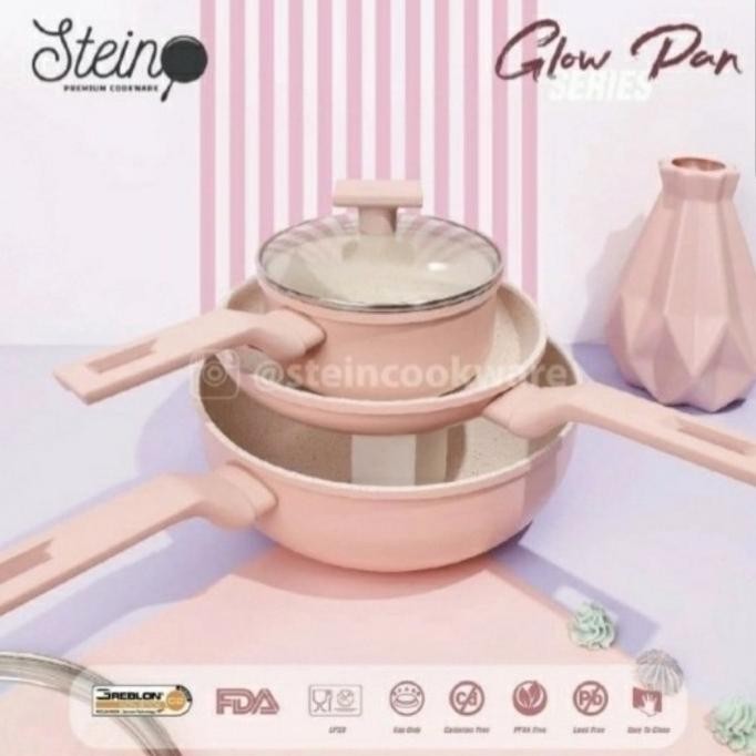 Stein Cookware Paket Glowpan / Steincookware Glow pan Series Panci Set SM88