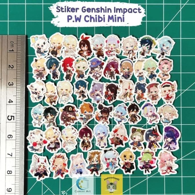 

Stiker Chibi Mini Genshin Impact Sweets Paradise Sepaket bervarian