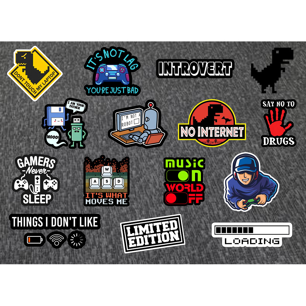 

STIKER GAMER ISI 15 PCS