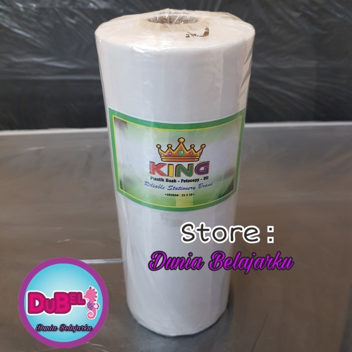 

Kantong Plastik Hd Roll Fotocopy Buah Dan Sayur King 2538 / 1.4Kg