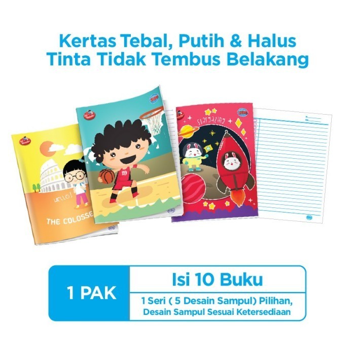 

Buku Tulis Sidu Sinar Dunia 58 Lembar Pak Isi 10 Buku