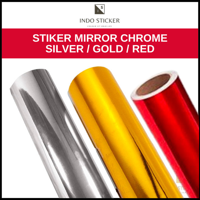 Produk Terbaru Sticker Skotlet Mirror Chrome Fanchi Gold Silver Red Stretchable