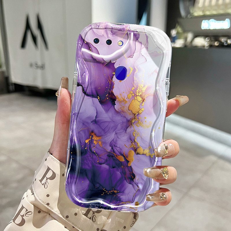 Casing Hp OPPO R15 R17 Case Gilded pola Kesing baru Double SoftCase HP pelindung silikon sederhana C