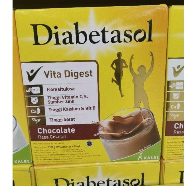 

950gr DIABETASOL Milk/susu Coklat Vanila