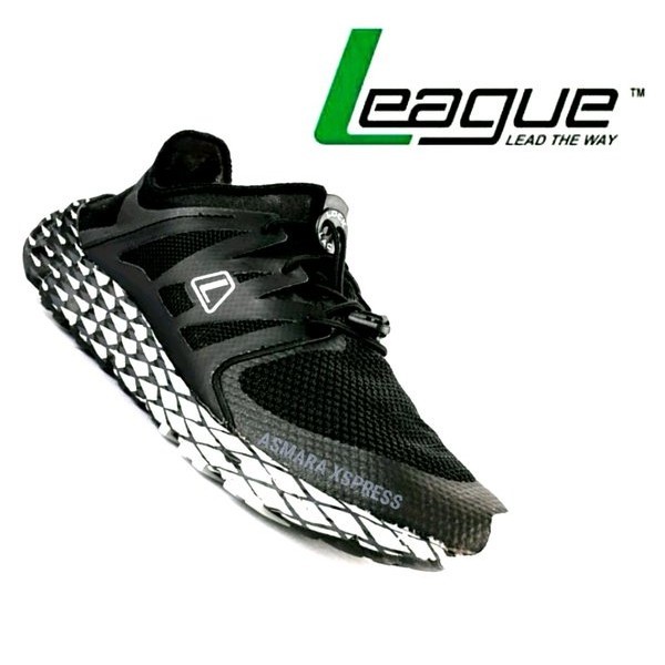 New League Kumo Racer Diamond U Sepatu Lari - Hitam-Bright Snake Cobra